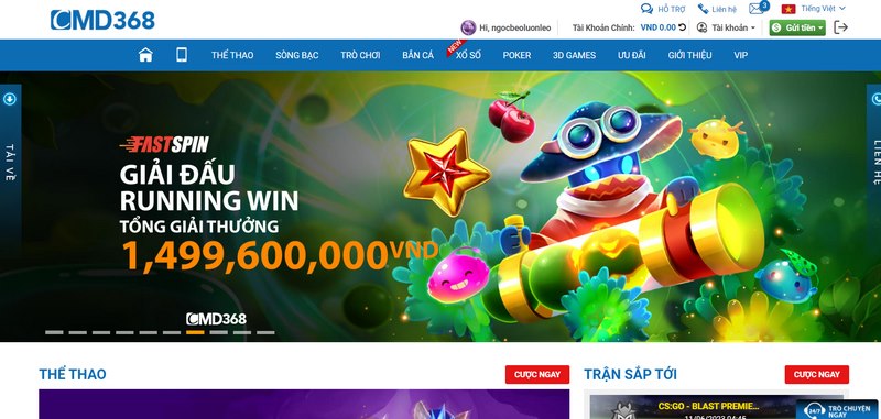 Kho game đặc sắc, hấp dẫn người chơi là thế mạnh CMD368