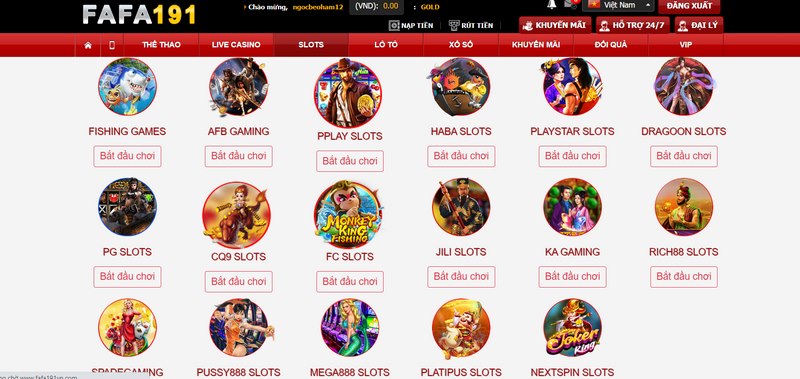 Sảnh quay hũ đang liên kết với nhiều ông hoàng trong giới slots đổi thưởng
