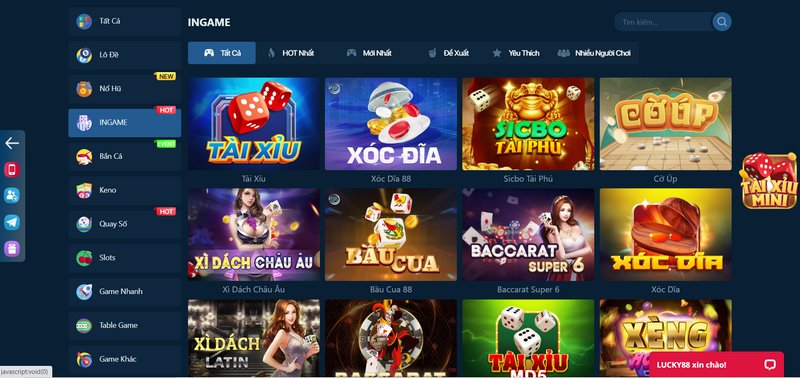 Ingame mang đến cho anh em hàng trăm siêu phẩm đặc sắc nhất