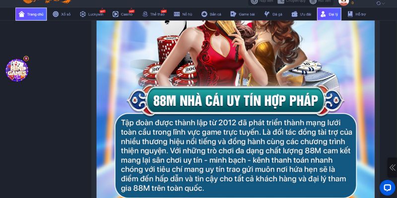 Tổng quan về nhà cái 88M